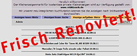 Kleinanzeigenmarkt - frisch renoviert!