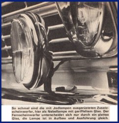 Halogen-Nebelscheinwerfer als Zusatzscheinwerfer montiert