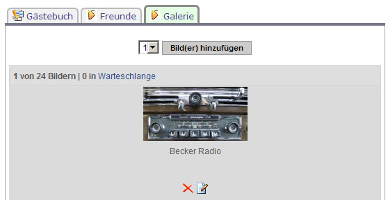 mbklassik.de: Galerie im Userprofil