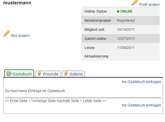 mbklassik.de: Profil einrichten und ergänzen